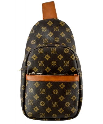 Monogram Sling Backpack CM750 BROWN